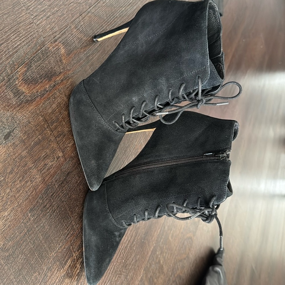 Black ankle boots